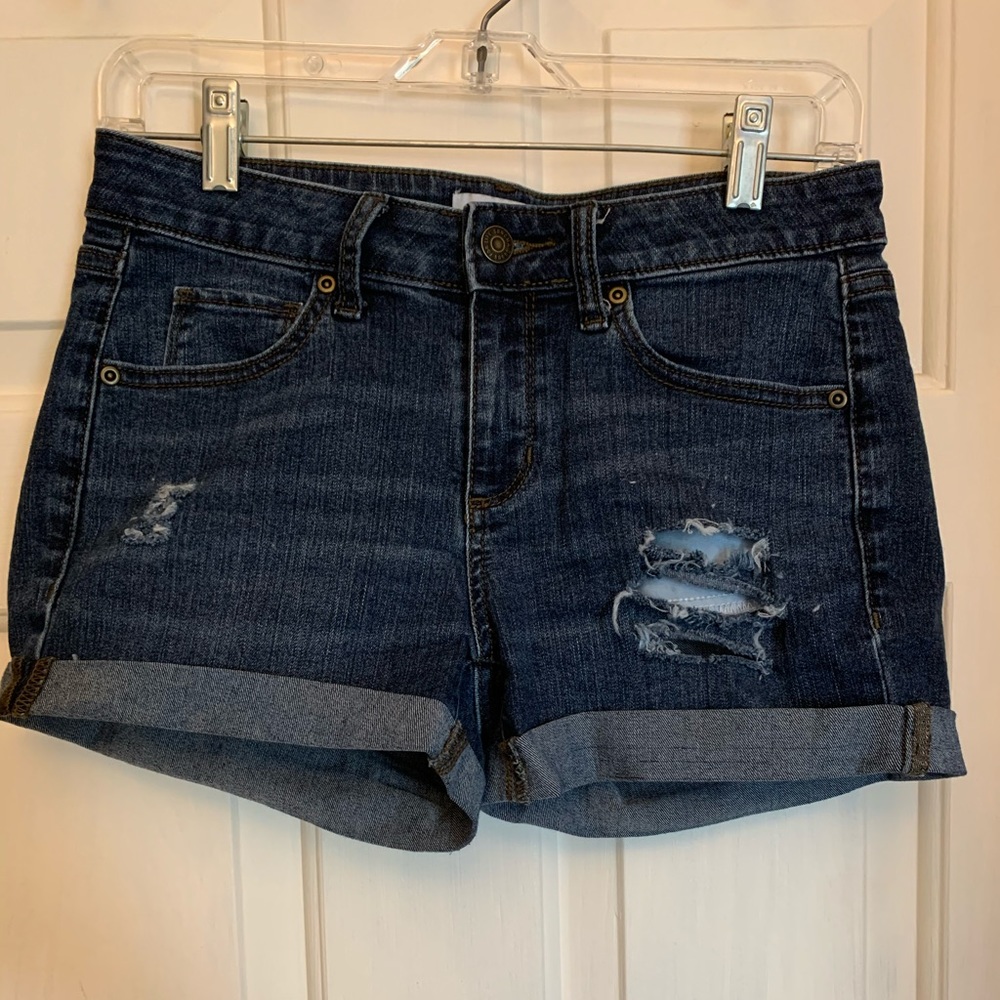 Dark Wash Denim Shorts